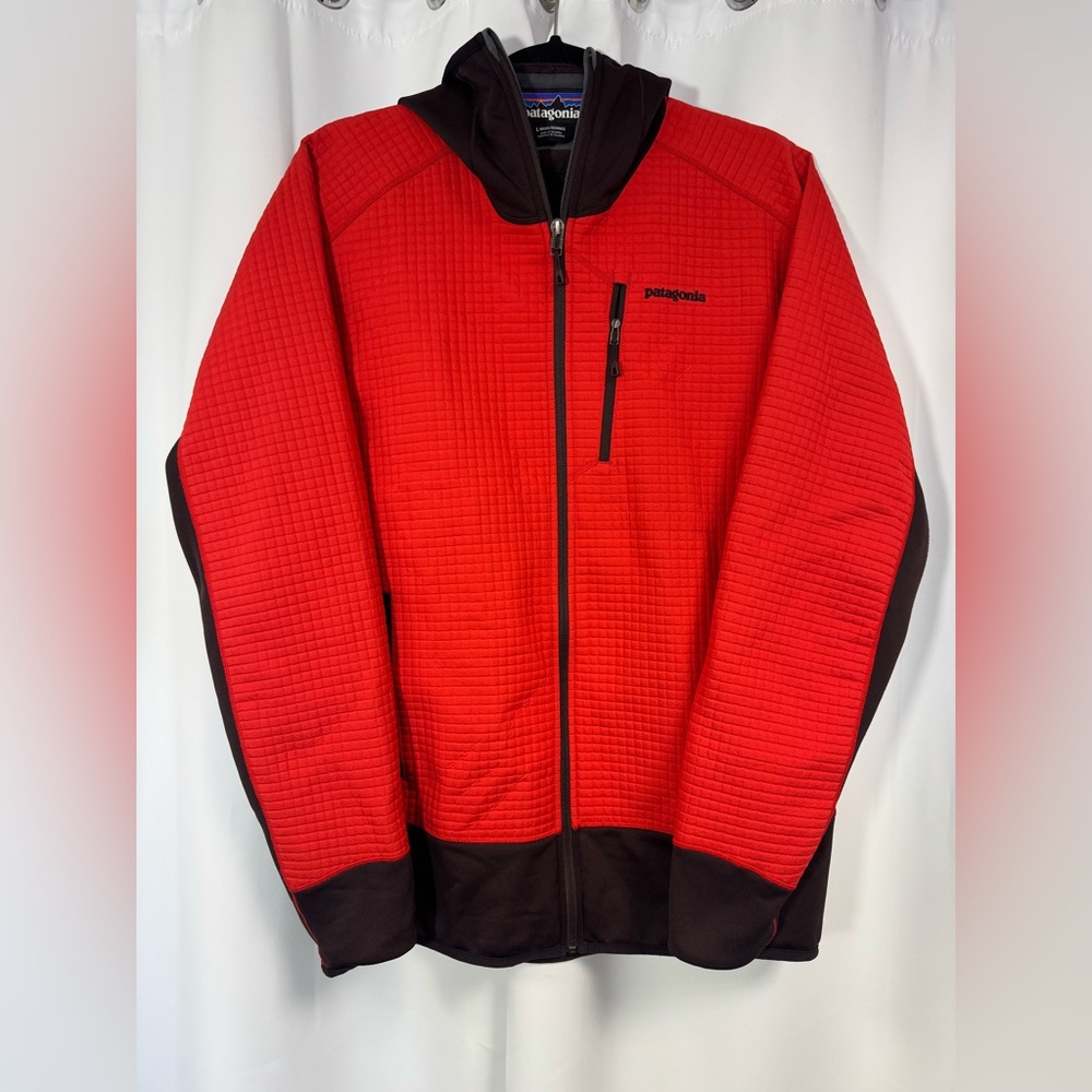 Patagonia Men's Vibrant Red and Deep Maroon Jacket